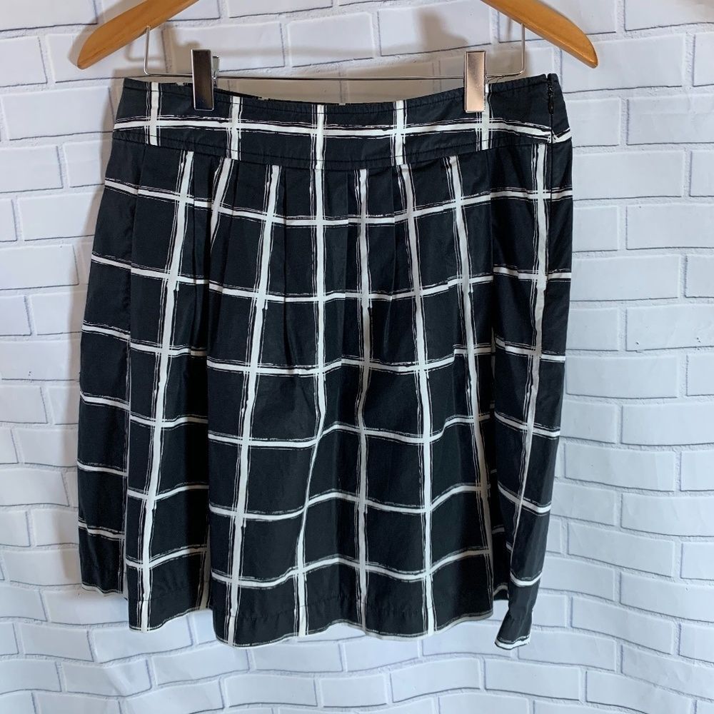 Michael Michael Kors Black Windowpane Plaid‎ Skirt